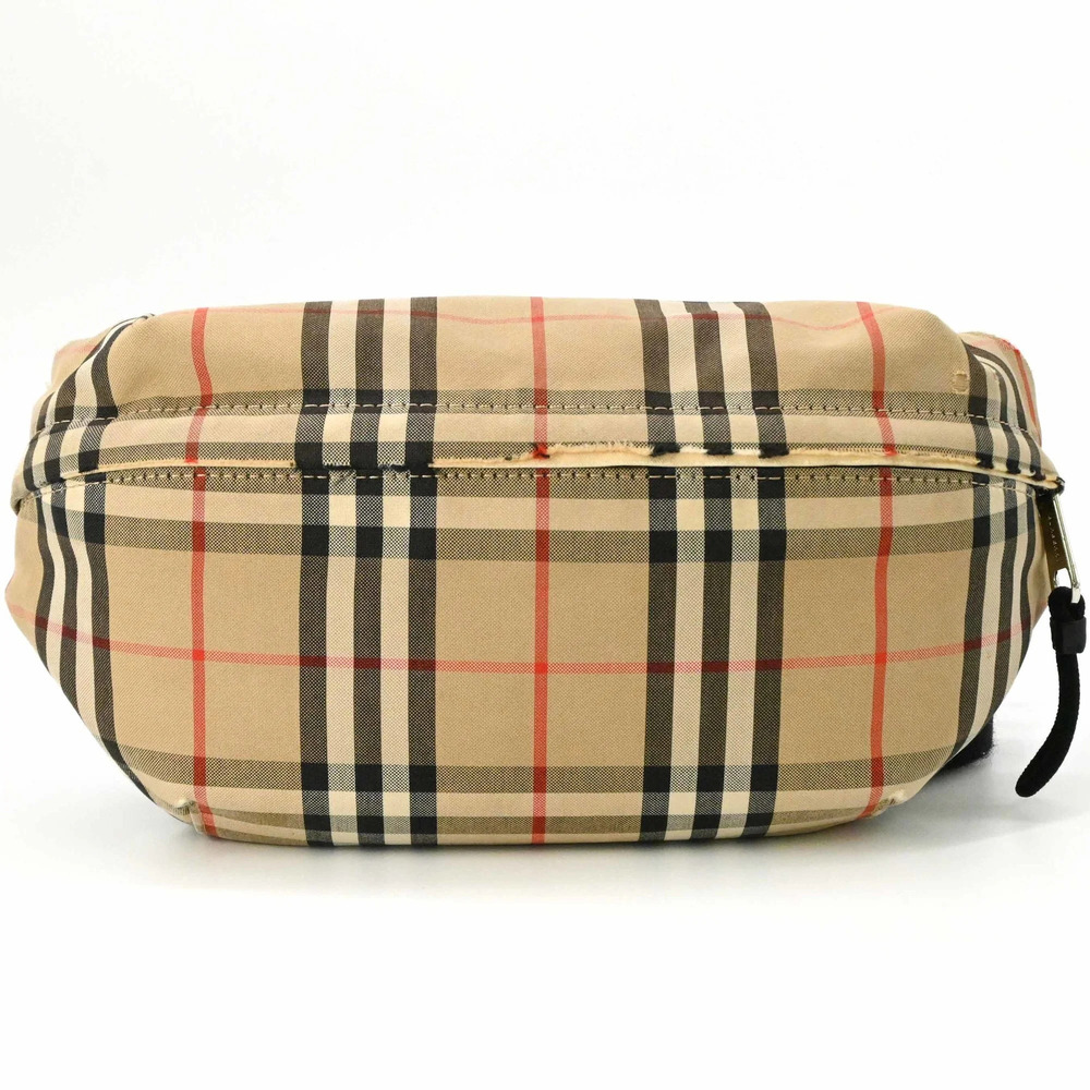BURBERRY Nova Check Shoulder/Body Bag, Canvas and Leather, Brown